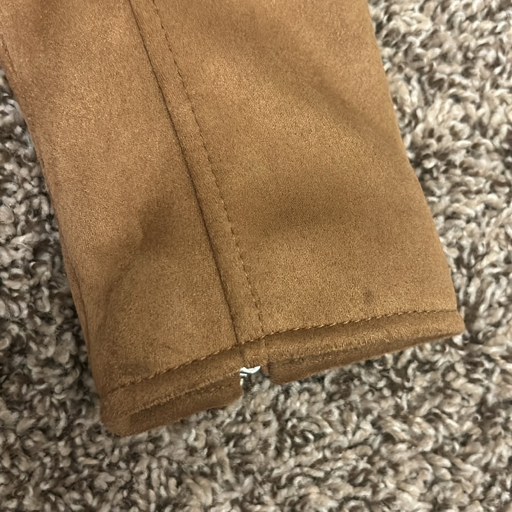 Abercrombie & Fitch Vegan Leather Suede Jacket Women’s Size Small - Picture 8 of 16